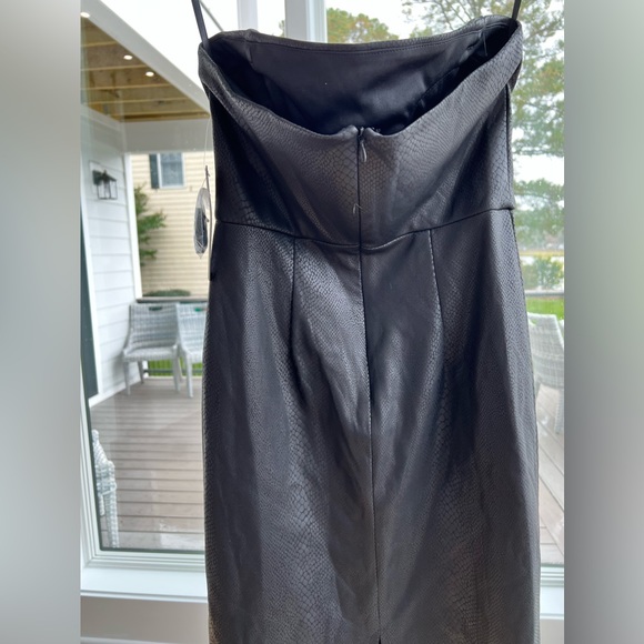 BEBE VEGAN LEATHER TUBE DRESS - Picture 2 of 9